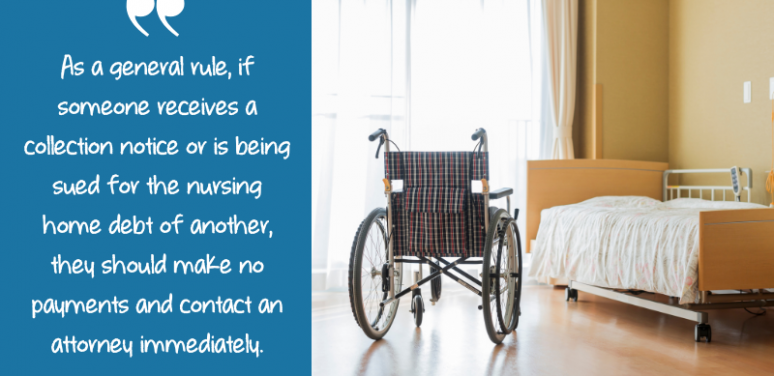 Nursing home debt - who is a responsible party?