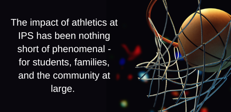 basketball hoop and quote from article